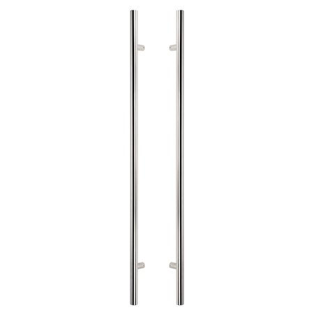 SURE-LOC HARDWARE Sure-Loc Hardware 48 Round Long Door Pull, Double-Sided, Polished Chrome PL-2RD48 26